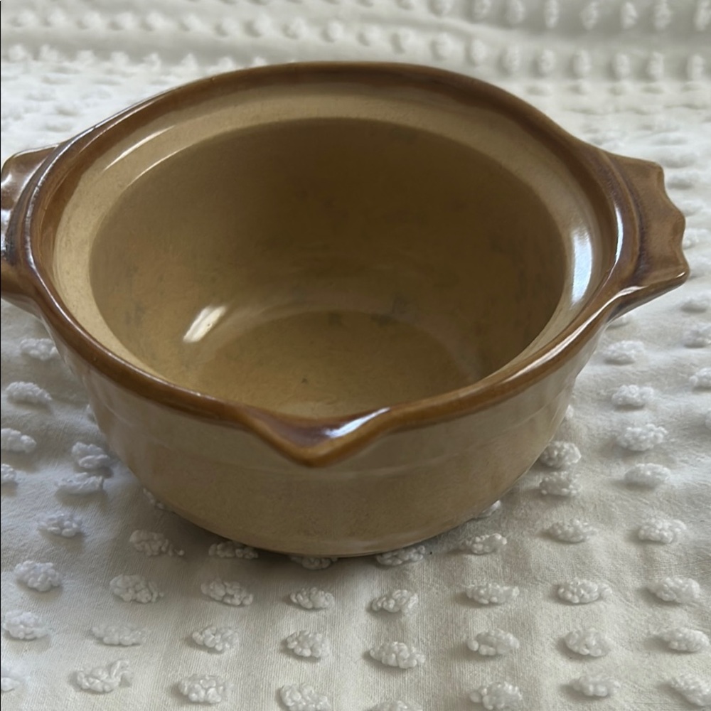 Tan Ceramic Bakeware Casserole Dish with Handles